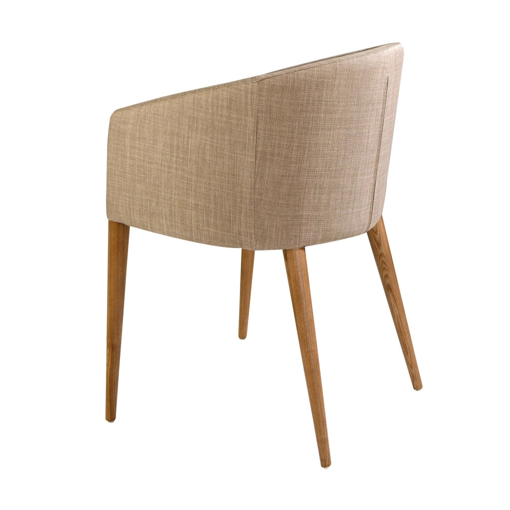 Sedia in tessuto beige