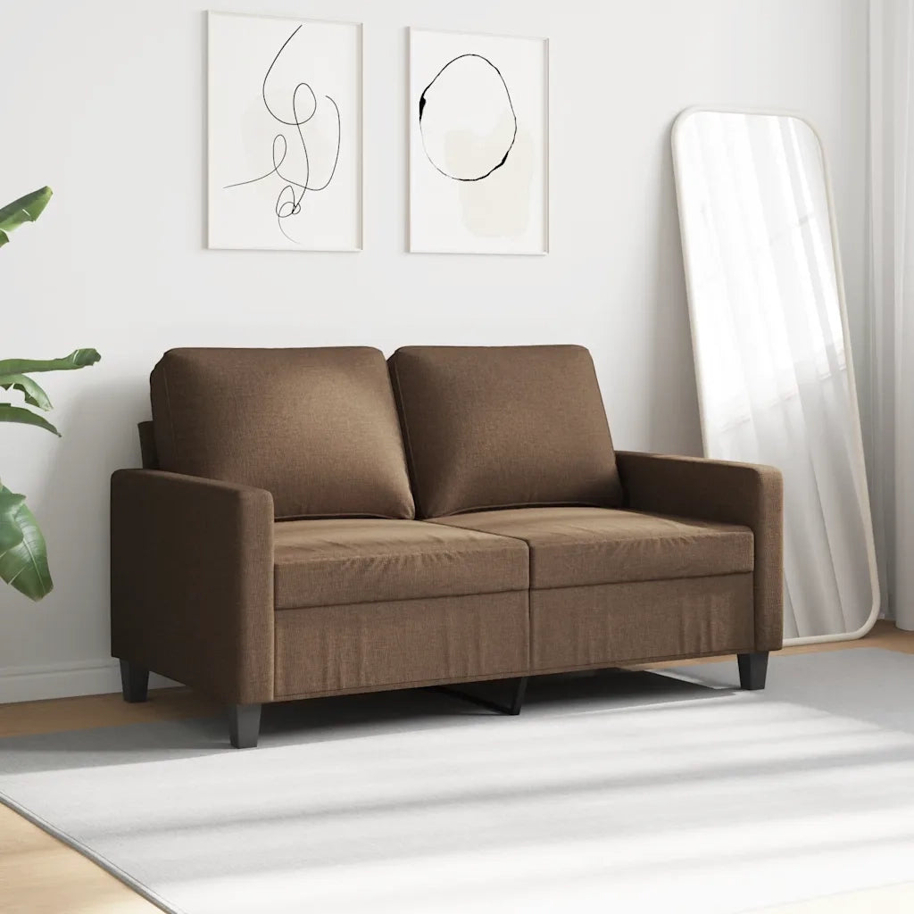 Divano a 2 Posti Marrone 120 cm in Tessutocod mxl 106759
