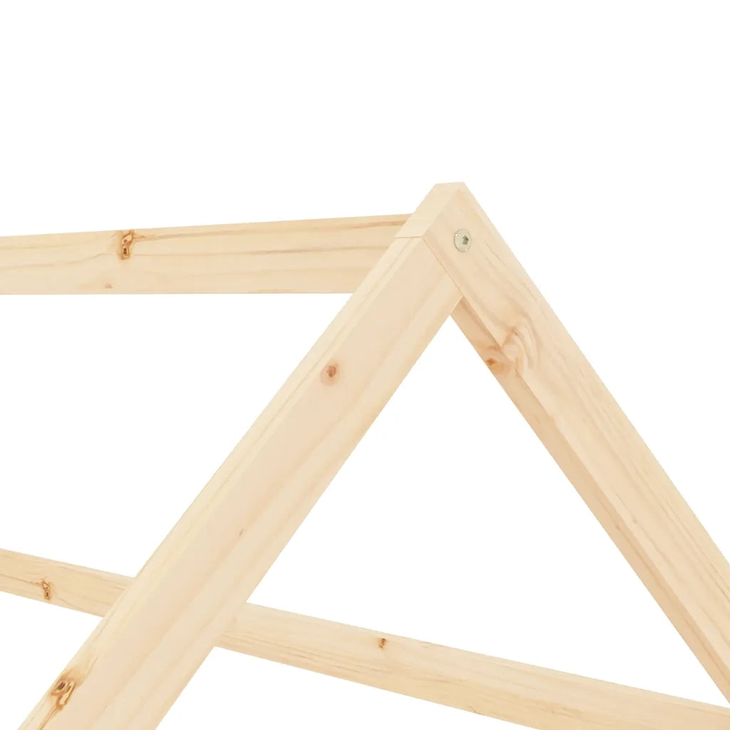 Giroletto per Bambini in Legno Massello di Pino 80x160 cm 283347