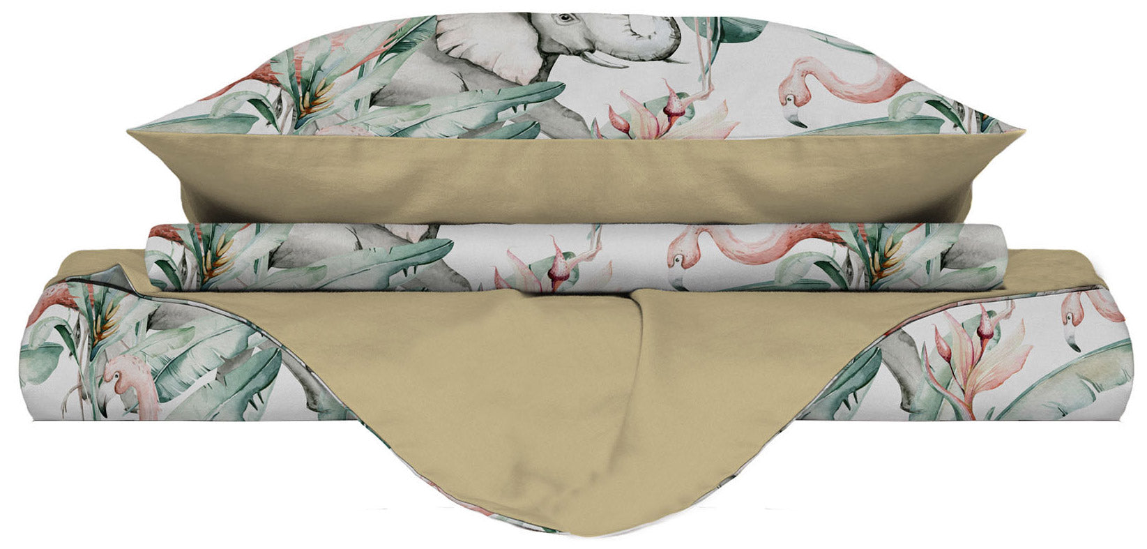 Copripiumino Matrimoniale con Federe Stampato in Microfibra Denny