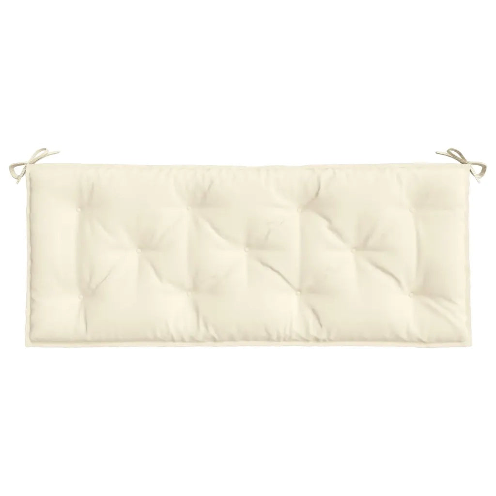 Cuscino per Panca da Giardino Crema 120x50x7 cm Tessuto Oxford 361585