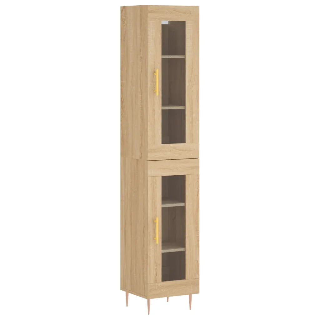 Credenza Rovere Sonoma 34,5x34x180 cm in Legno Multistrato 3199420