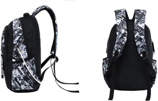 Borsa per studenti - Impermeabile con riflessi - Per la scuola e i viaggi