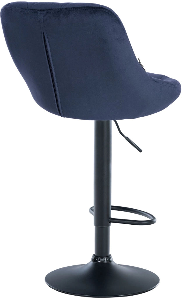 2er Set Barhocker Lazio Samt schwarz