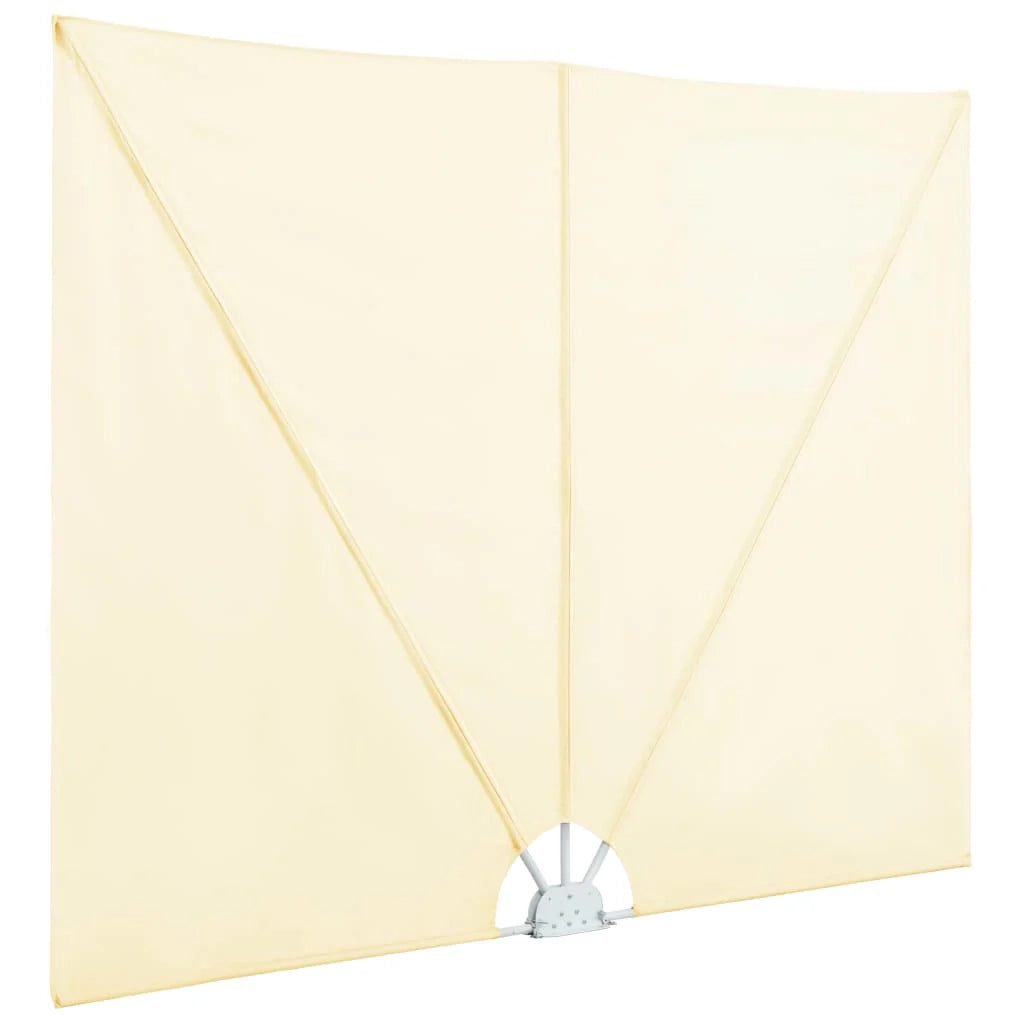 Tenda da sole laterale retrattile/schermo privacy per patio giardino terrazza balcone 400 x 200 cm crema 02_0007069