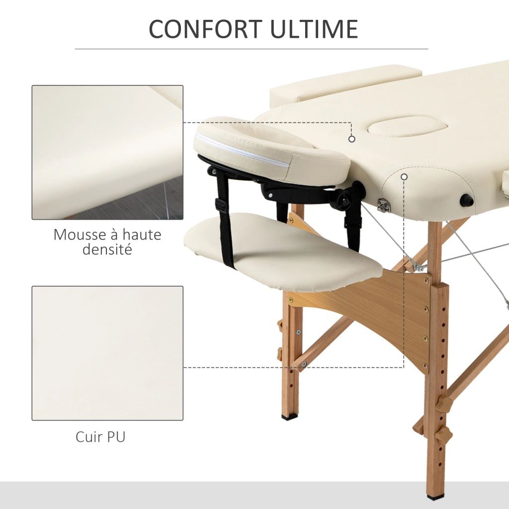Letto Pieghevole in Legno con Testiera ¨C zephmum ¨C Legno Massiccio 2 Zone