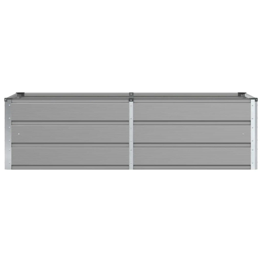 Fioriera Grigio chiaro 160 x 80 x 45 cm Acciaio 42018140