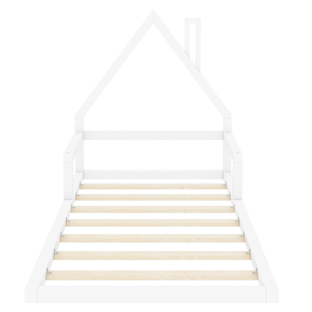 Letto a castello per bambini - Xylo - 90x200 cm - Pin massif bianco