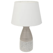 Lampada da tavolo in ceramica argento 14,5x14,5x36h