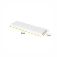 Emuca Piani d'appoggio per scaffali, 600x200, Verniciato bianco, Legno, 1 un