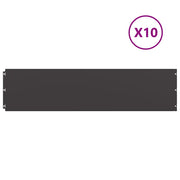 Bordure per Prato 10 pz Nere Acciaio Laminato a Freddo CFW2837077