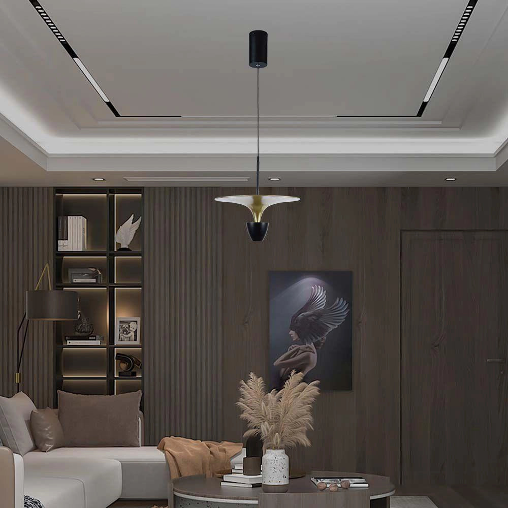 Lampada a sospensione LED 4000K oro/nero V-TAC VT-7832