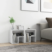 Comodini 2 pz Bianchi 40x30x40 cm in Legno Multistrato 806329