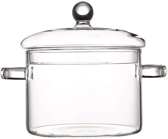 Ciotola da cottura in vetro - 1500 ml - resistente al calore - ideale per la cottura