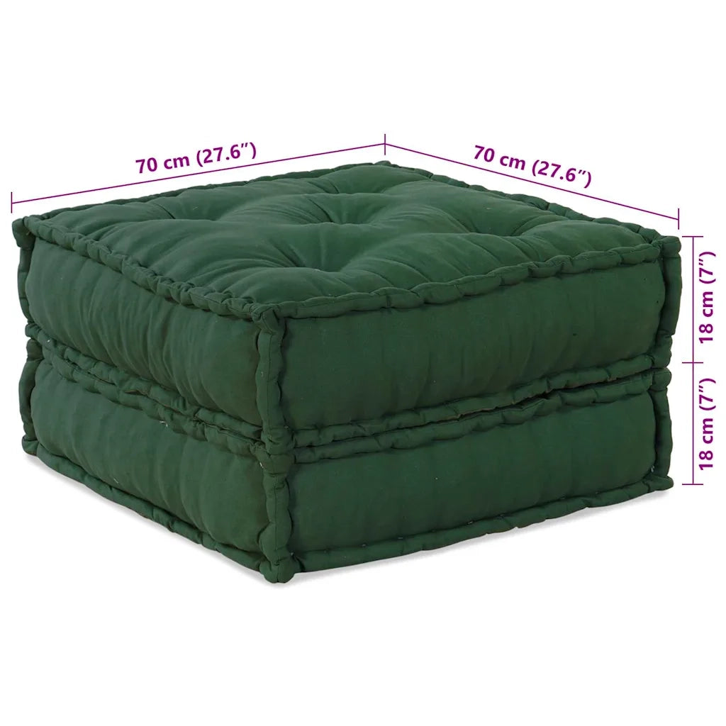 Divano modulare 2 pcs Verde 140 x 70 x 36 cm Tessuto 3315080