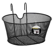 Trade Shop - Cestino Anteriore Porta Oggetti Per Bicicletta Universale In Metallo 38x30x20cm -