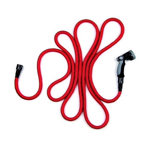 TUBO DA GIARDINO BAMBOO ESTENSIBILE- Rosso - Mt 2,5-7,5- senza- pezzi 1
