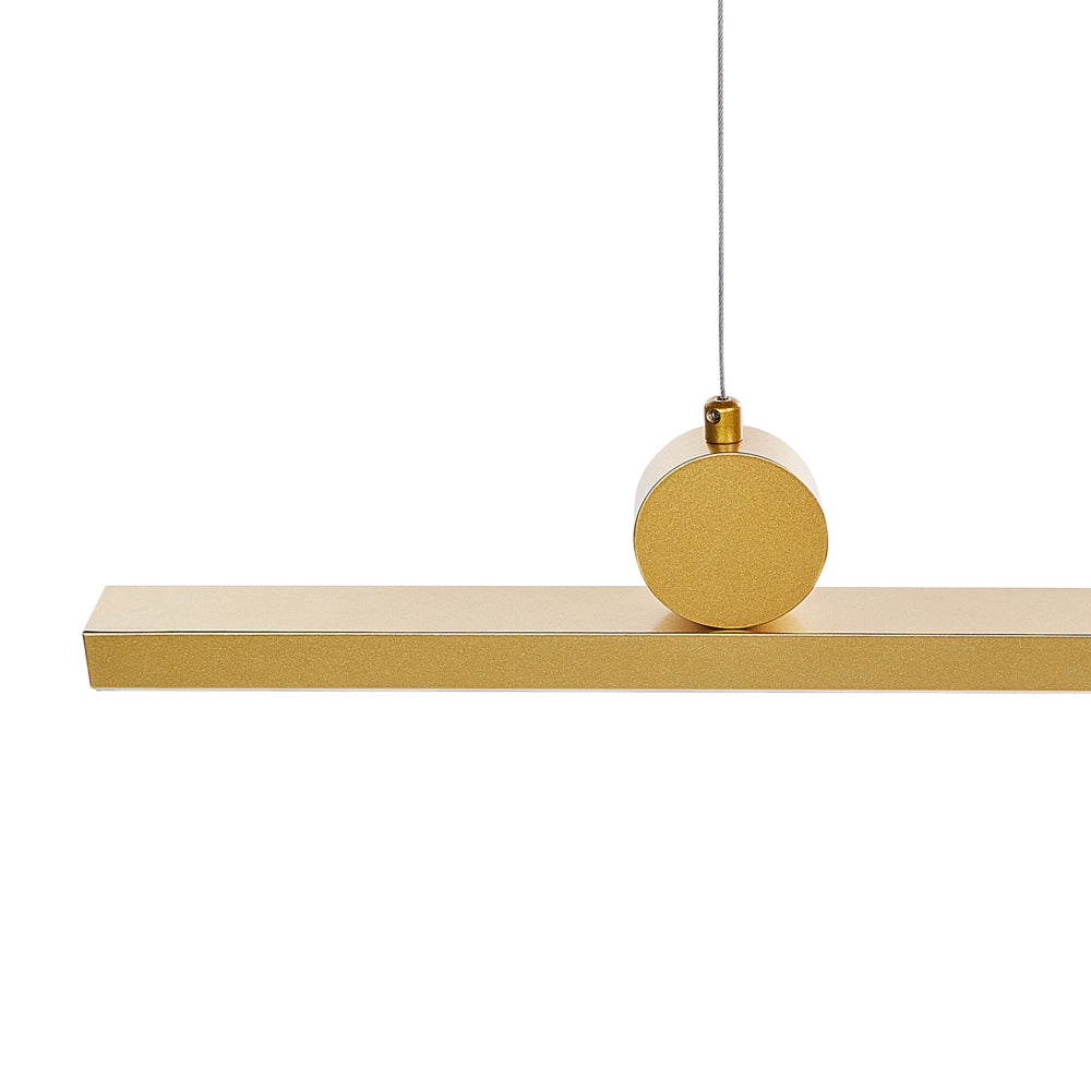 Lampada a sospensione LED in metallo dal design geometrico oro stile contemporaneo