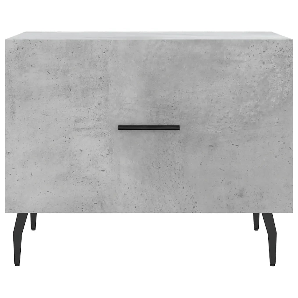Tavolino Salotto Grigio Cemento 50x50x40 cm Legno Multistrato 829436