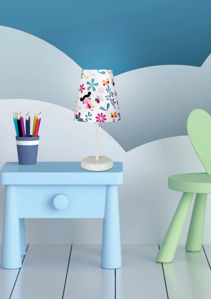 Lampada da tavolo Candellux Girl 41-63038 bianca E14