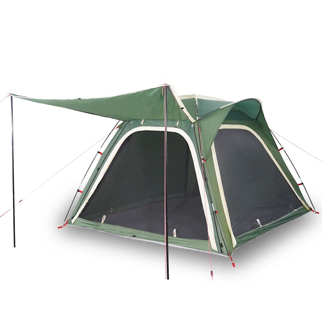 Tenda Campeggio 4 Persone-Tenda per Escursionismo Verde Rilascio Rapido Impermeabile