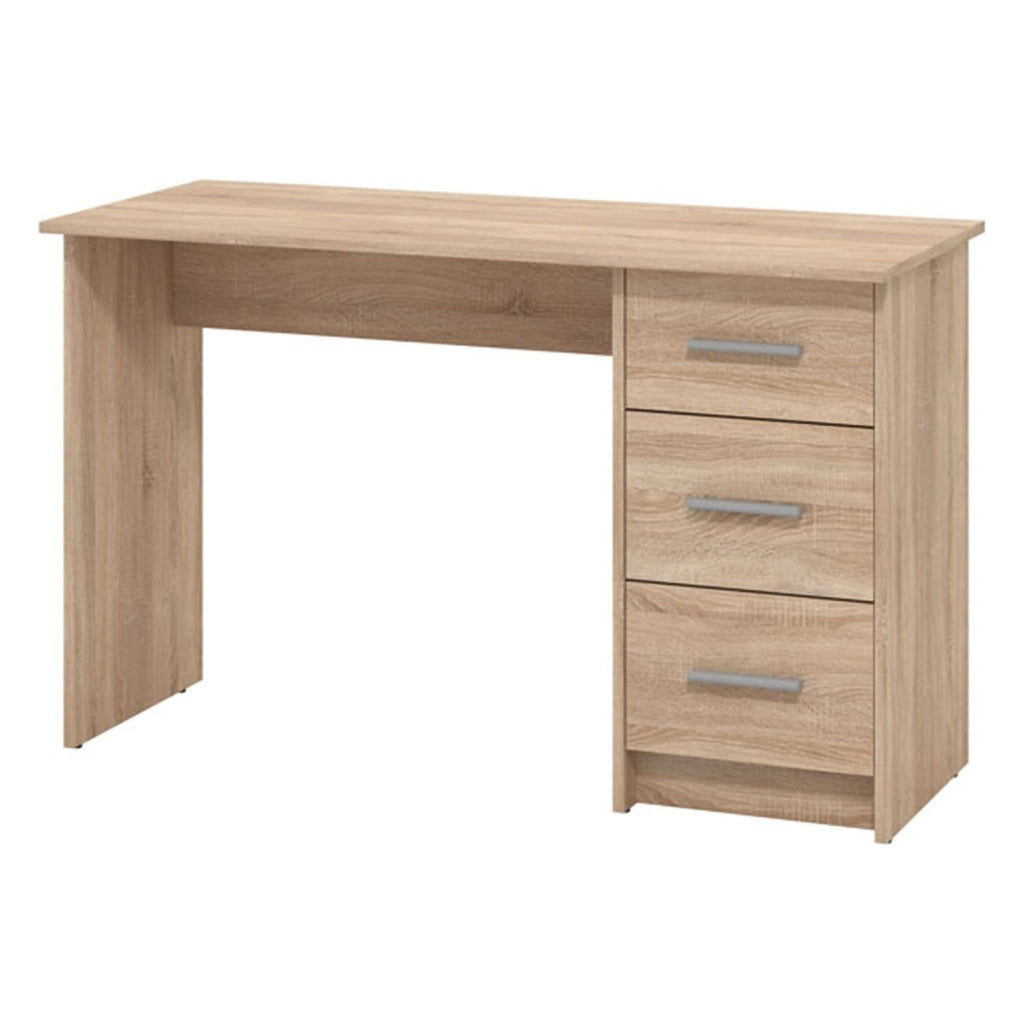 Rifiano, Scrivania un Ripiano, 121x50x74.5h cm Marrone Rovere