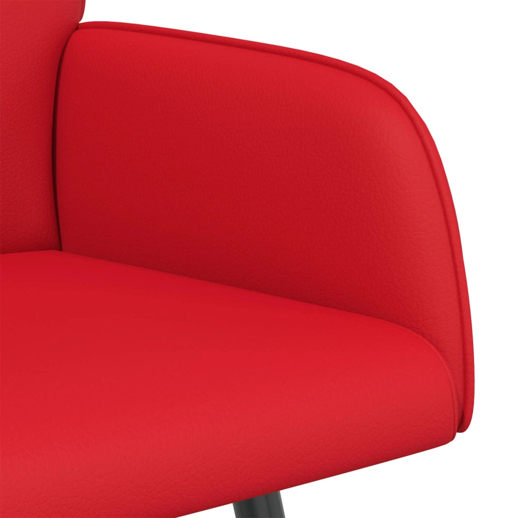 Divano a 2 posti con gambe in metallo 2 posto Rosso Similpelle 42051012