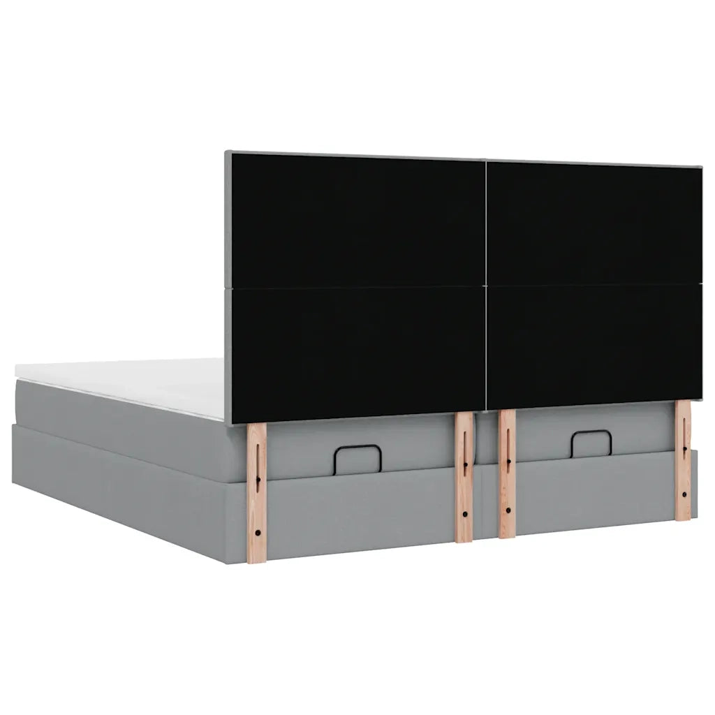 Struttura Letto Pouf con Materassi 180x200 cm in Tessuto 3314520