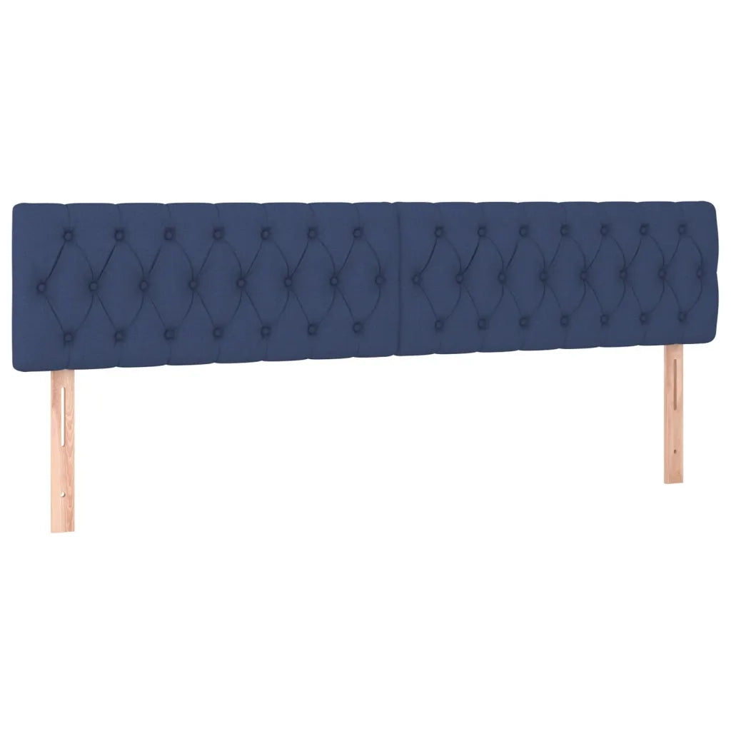 Giroletto a Molle con Materasso Blu 200x200 cm in Tessuto 3140327