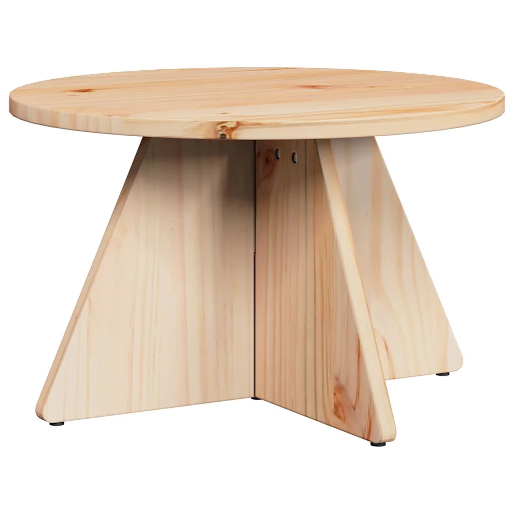 vidaXL Tavolino da salotto 3 pcs Naturale 49 x 49 x 30 cm