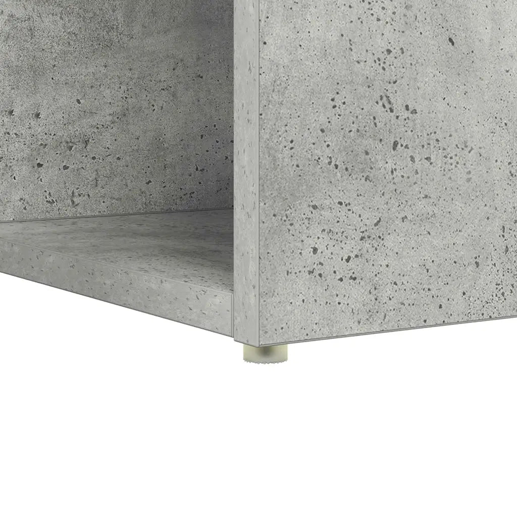 Scrivania | Tavolo da Ufficio Grigio cemento 108 x 55 x 103.5 cm Legno multistrato