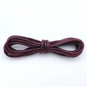 Due paia di cordoncini in cotone di 80 cm - Cordoncini rotondi di 2,5 mm - Cordoncini rotondi robusti - Cordoncini duraturi - Cordoncini per stivali - Cordoncini in pelle impermeabili - Per scarpe e stivali eleganti