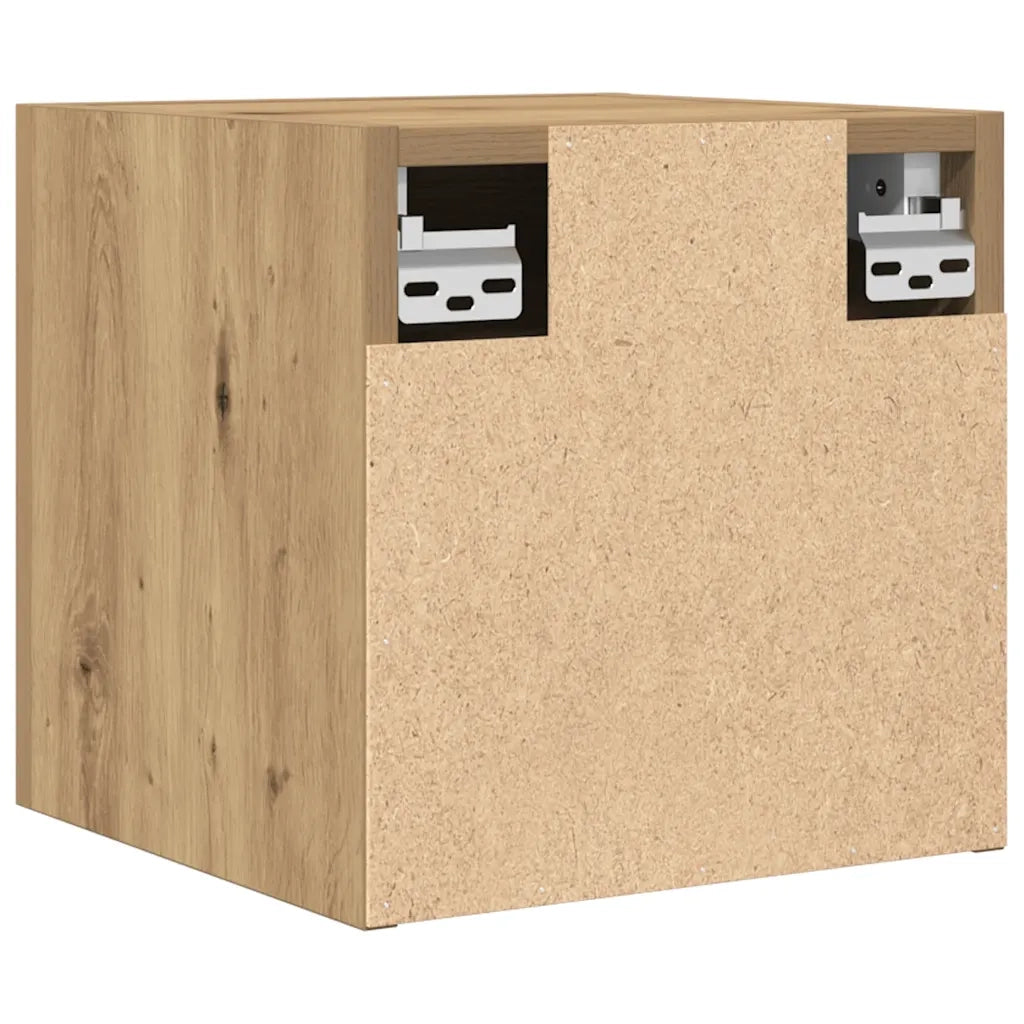 Armadietti TV Montati a Parete 2pz Artigianale 30,5x30x30 cm 856415