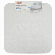 Trade Shop - Tappeto Tappetino In Pvc Antiscivolo Per Vasca Bagno Doccia 50x50cm 79726 Bianco -
