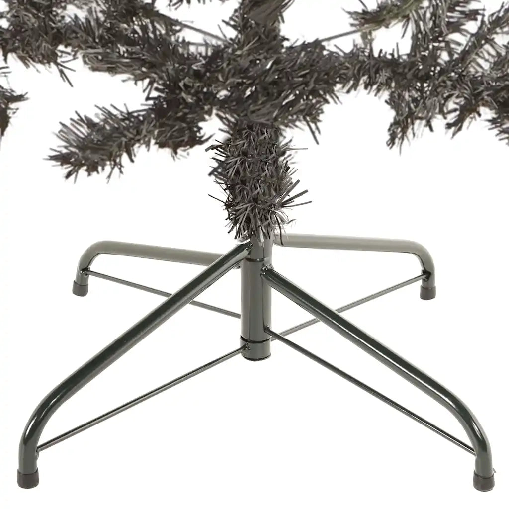 Albero di Natale Sottile-Albero Natalizio-Decorazioni natalizie Nero 210 cm