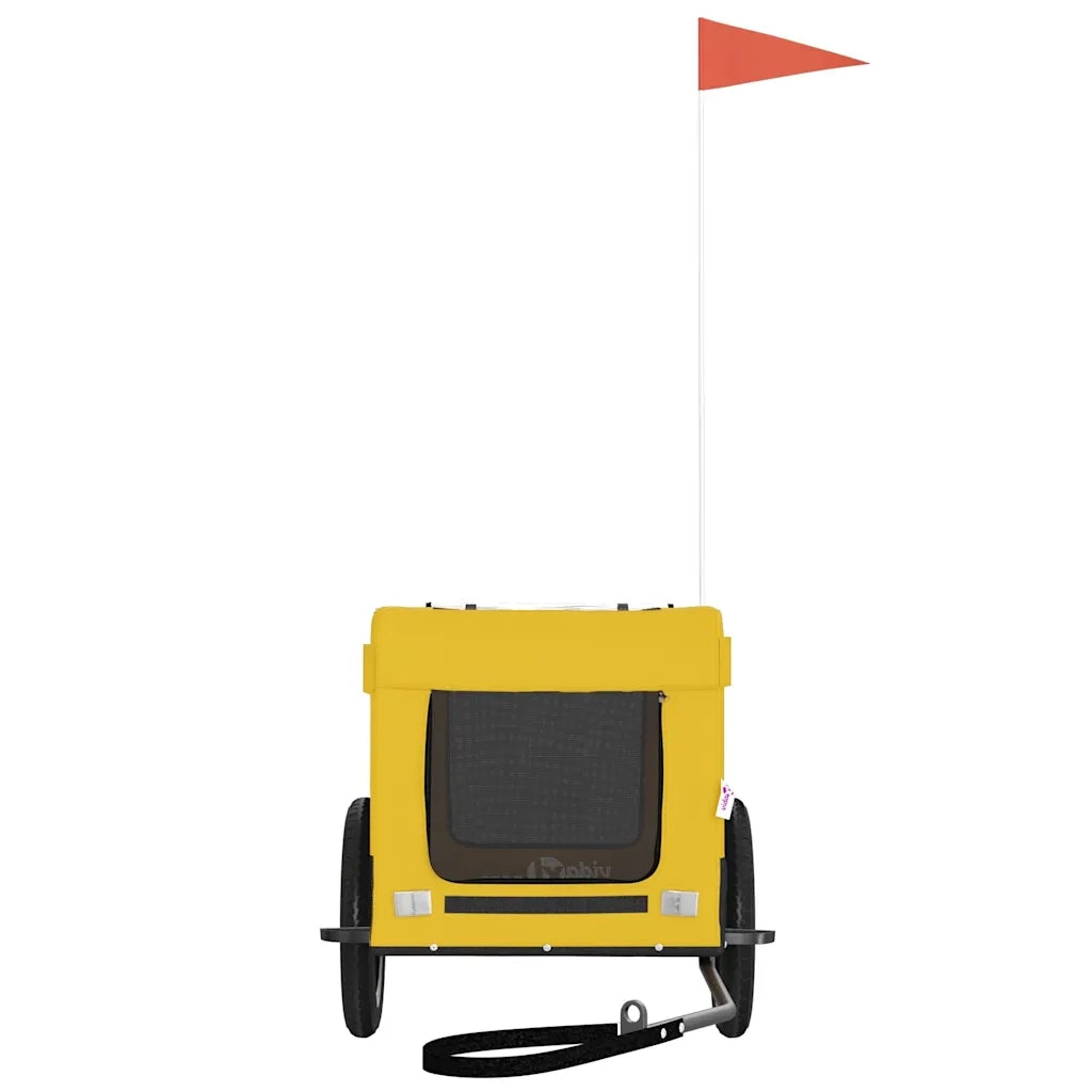 Rimorchio da Bici per Animali Giallo e Nero Oxford e Ferro CFW5499121