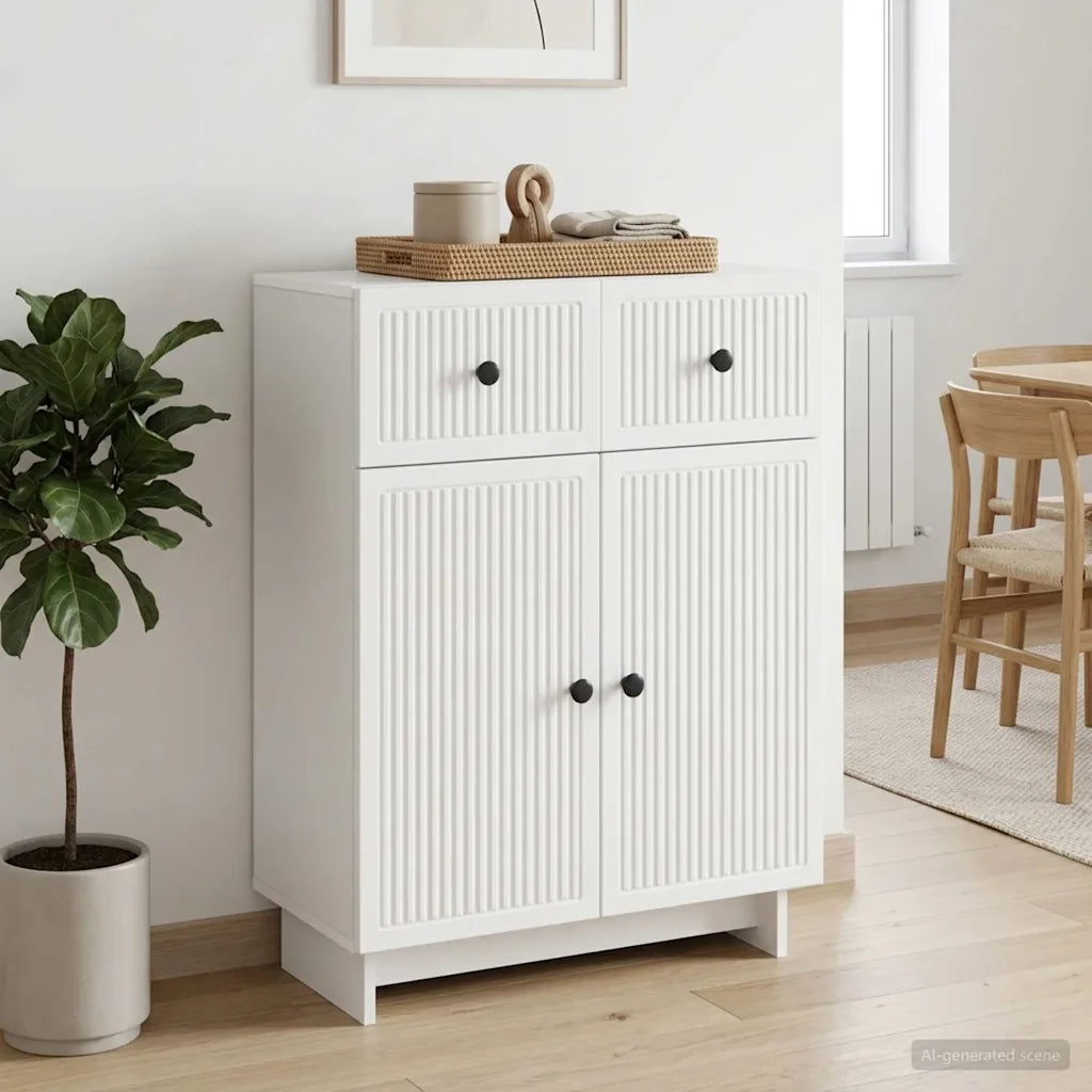 Credenza Bianco 66 x 34,5 x 90 cm Legno ingegnerizzato 893945