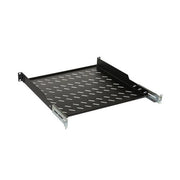 Ripiano link universale per armadio rack 19 1 unita nero 450mm.4 attacchi (frontale+posteriore) - lkrip450ln