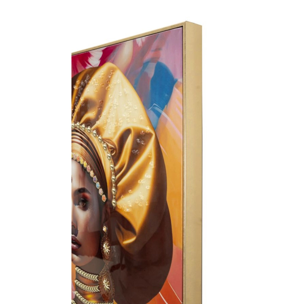 Stampa su Tela Africa 24, Multicolore, Legno, 72x4,5x102 cm