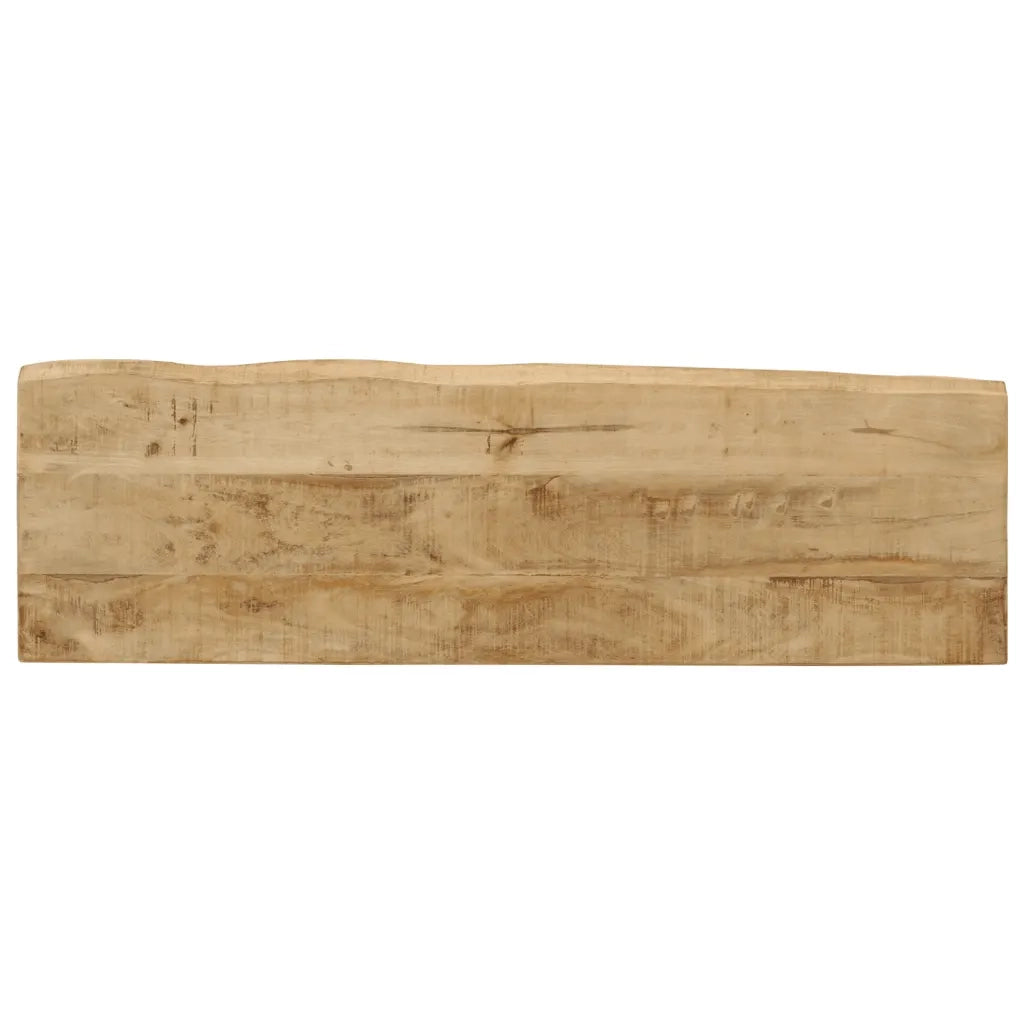Tavolo Consolle Bordi Vivi 105x33x76 cm Legno Massello di Mango