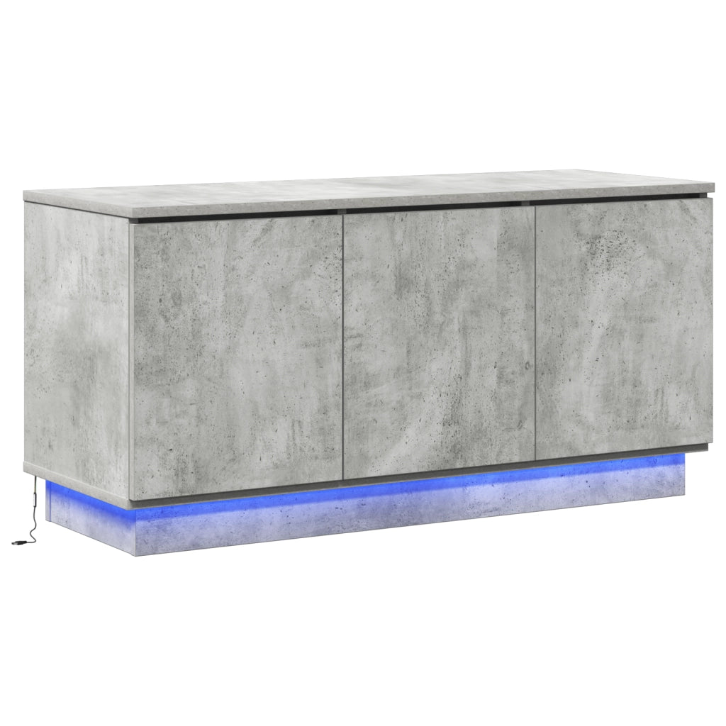 Mobile TV grigio in cemento 100x38x49 cm in legno ingegnerizzato