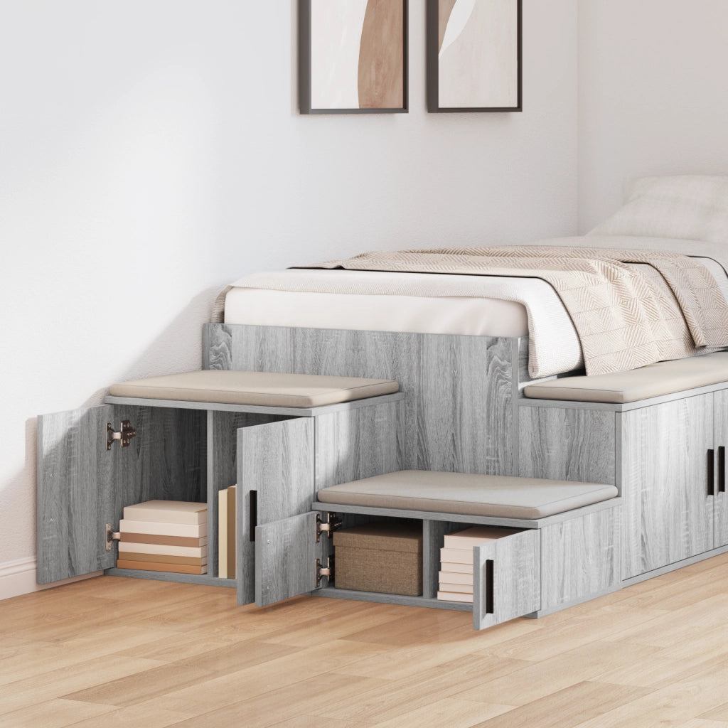 Armadio di Stoccaggio  Grigio Sonoma 127x41x40 cm Legno ingegnerizzato