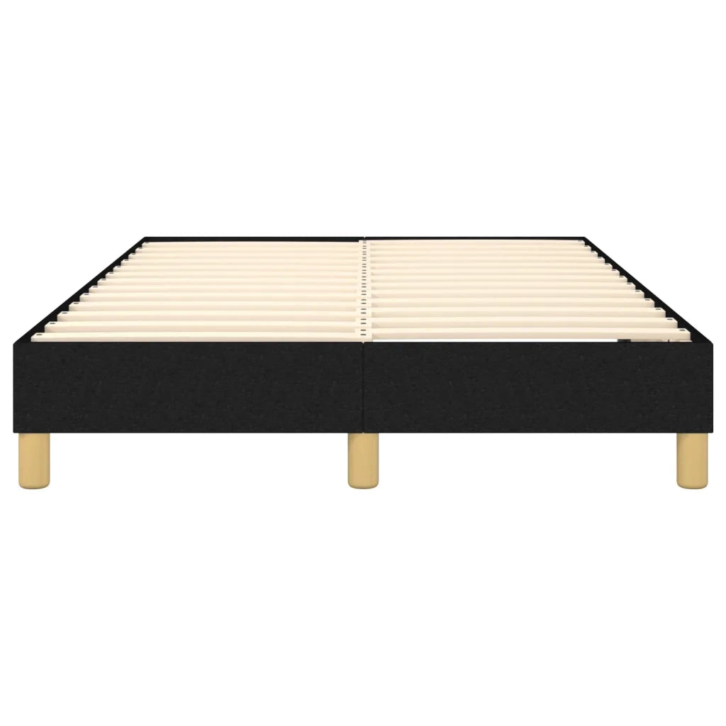 Struttura Letto a Rete a Molle-Giroletto Nero 120x200 cm Tessuto 958722