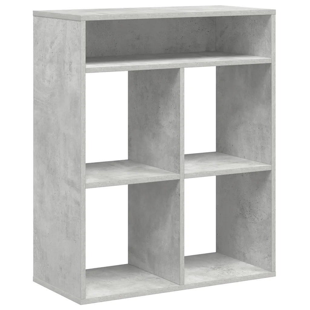 vidaXL Libreria Grigio Cemento 66x31x80 cm in Legno Multistrato