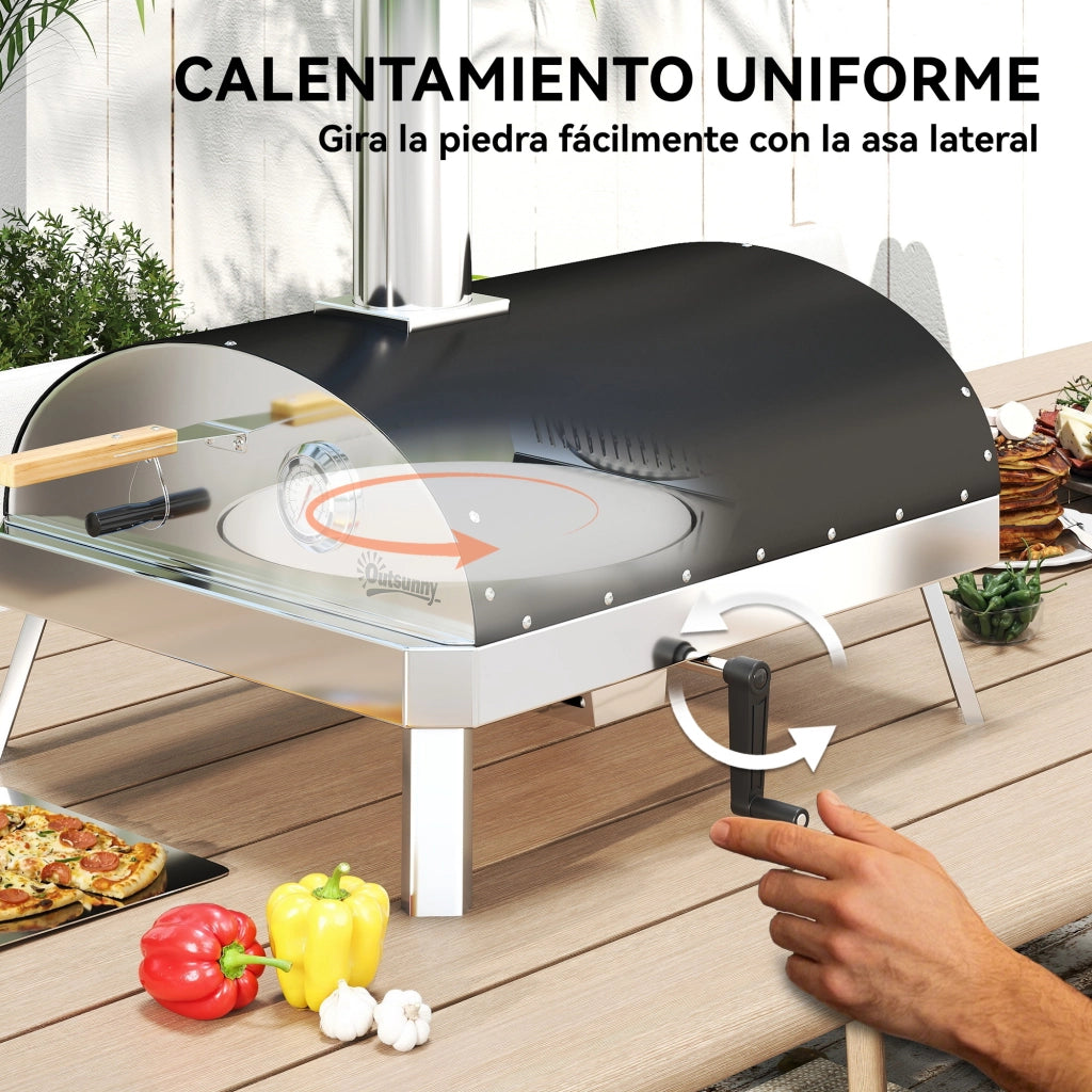 Forno Pizza Legna Mini con Pietra Refrattaria ¨C Xylo ¨C Giardino Terrazza Camping