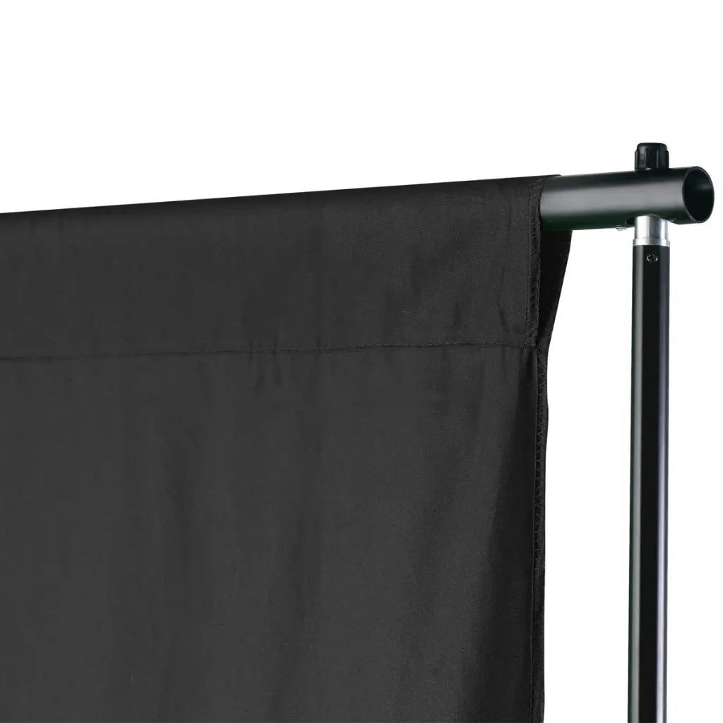 Sistema Portafondale Foto con Fondale 600x300 cm Nero 160061