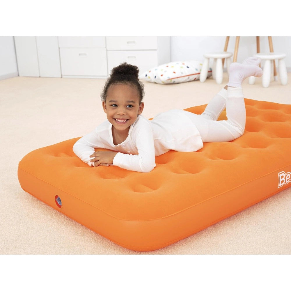 Trade Shop - Materasso Ad Aria Gonfiabile Floccato Per Bambini 158 X 89 X 18cm 2 Colori 67918 -