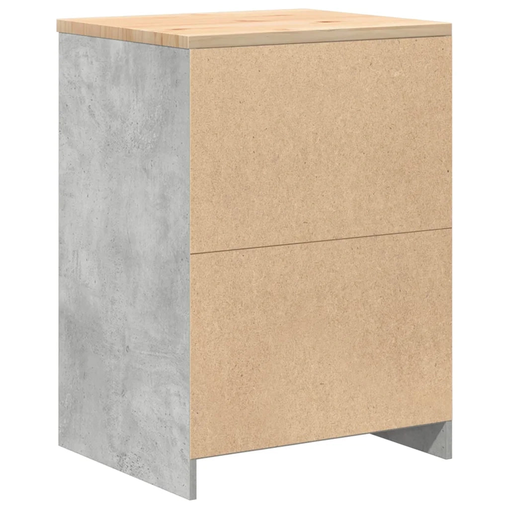 vidaXL Armadietto da Garage Grigio cemento 60x51x85 cm