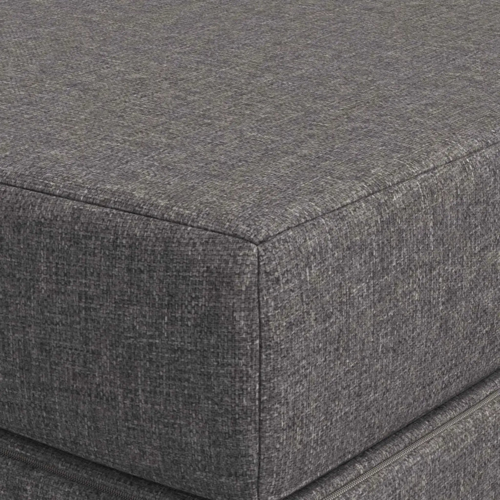Divano Letto Pieghevole 140 x 67 x 45 cm Grigio Chiaro 900220