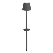 Zafferano Lampada con picchetto Poldina Pro Grigio Scuro, Portatile, Ricaricabile, Dimmerabile, Controllo Touch, Alta Protezione, Altezza Modulabile